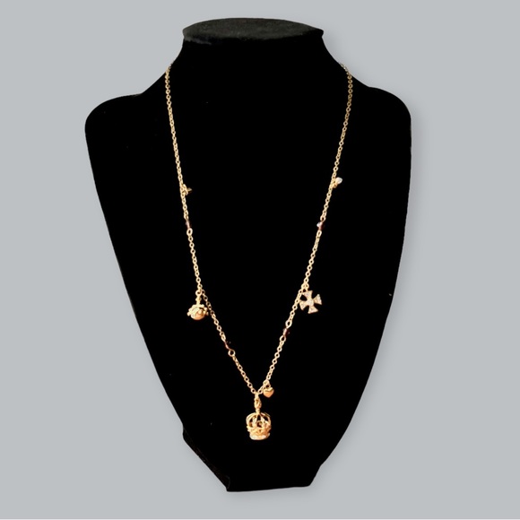 New Crown of India Gold Plated charm Necklace imported from the UK. - Picture 8 of 11